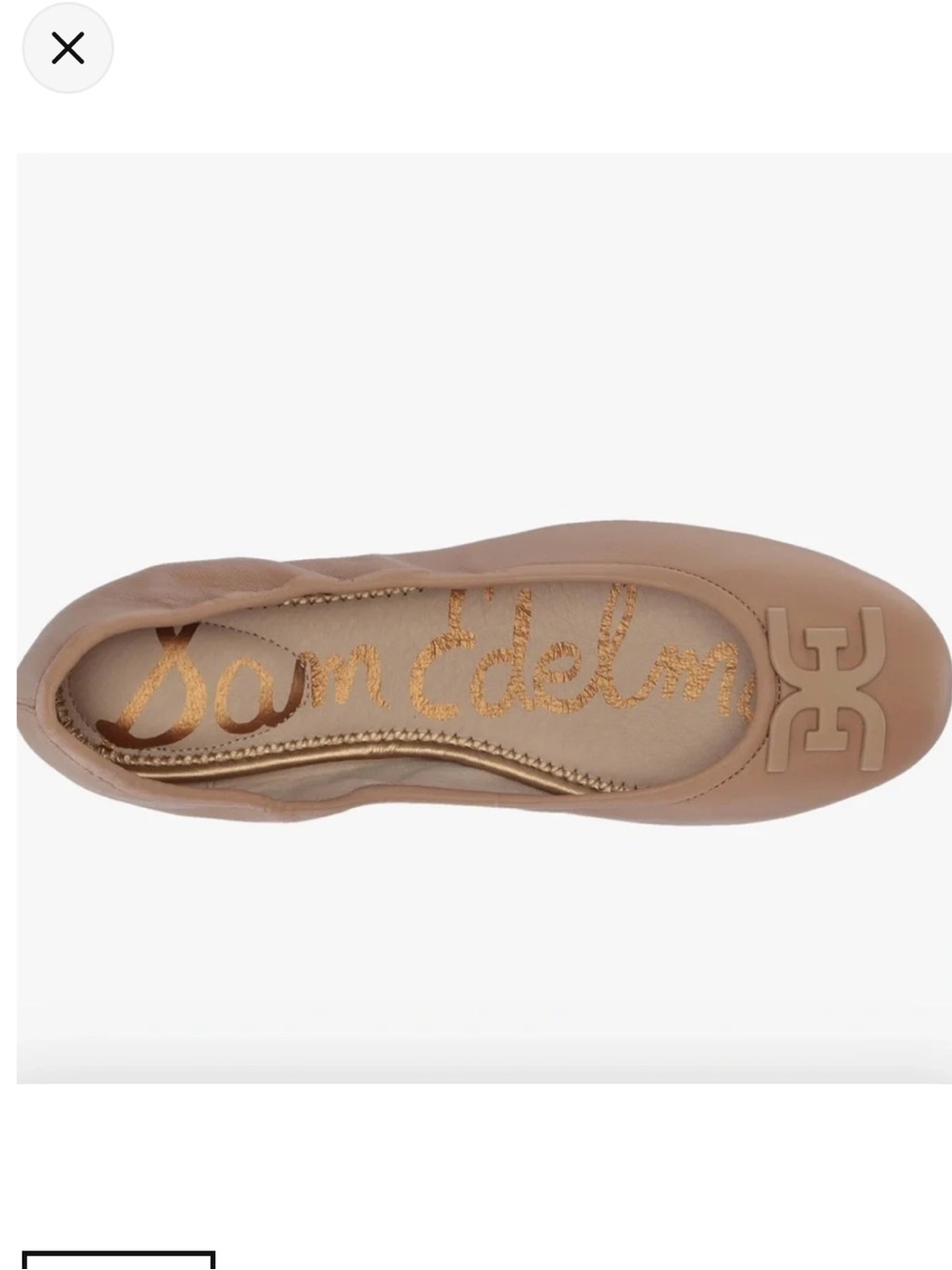 Sam Edelman Florence Ballet Flats in Nude Leather Size 7M